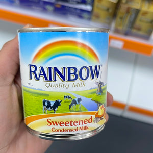 Rainbow Sweetened Condensed Milk 397g - ابو قوس حليب مكثف محلى