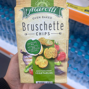 Bruschette Chips Vegetables -خبز مقرمش بالخضار