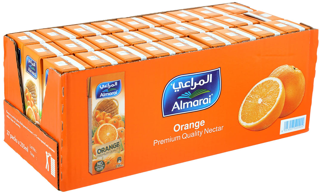 Almarai Juice Orange 235ml Combi Set of 27 - عصير برتقال من المراعي 235 مل - 27 قطعة