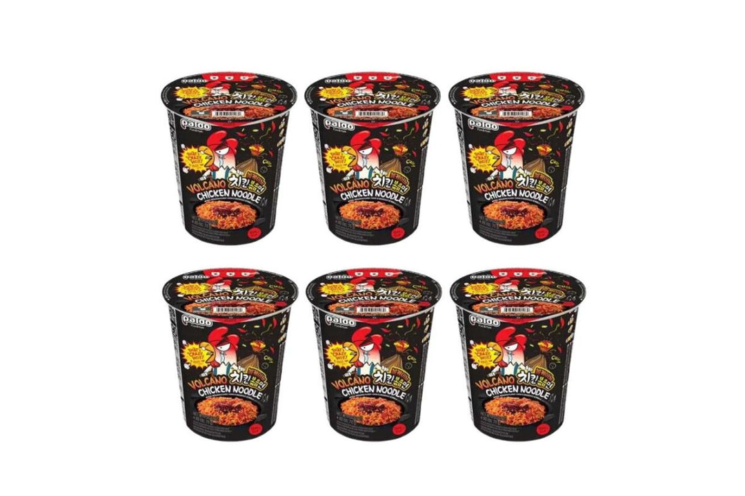 Paldo Volcano Spicy Chicken Noodle Cup 70 g x 6