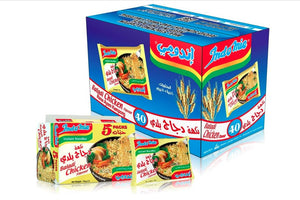 Indomie ,Instant Noodles Chicken Baladi Flavor 70g - Packs 5 - الدجاج بلدي من اندومي