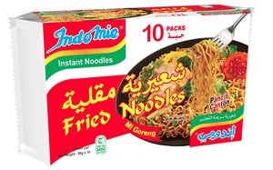 Indomie Noodles (Fried) 80g - Packs 10 - إندومي نودلز مقلية