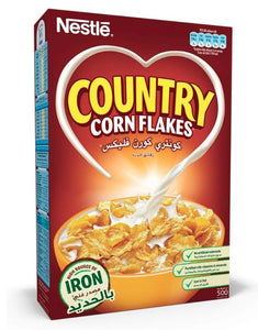 Country Corn Flakes 500g - نستله رقائق حبوب الذرة الكاملة - 500 جرام