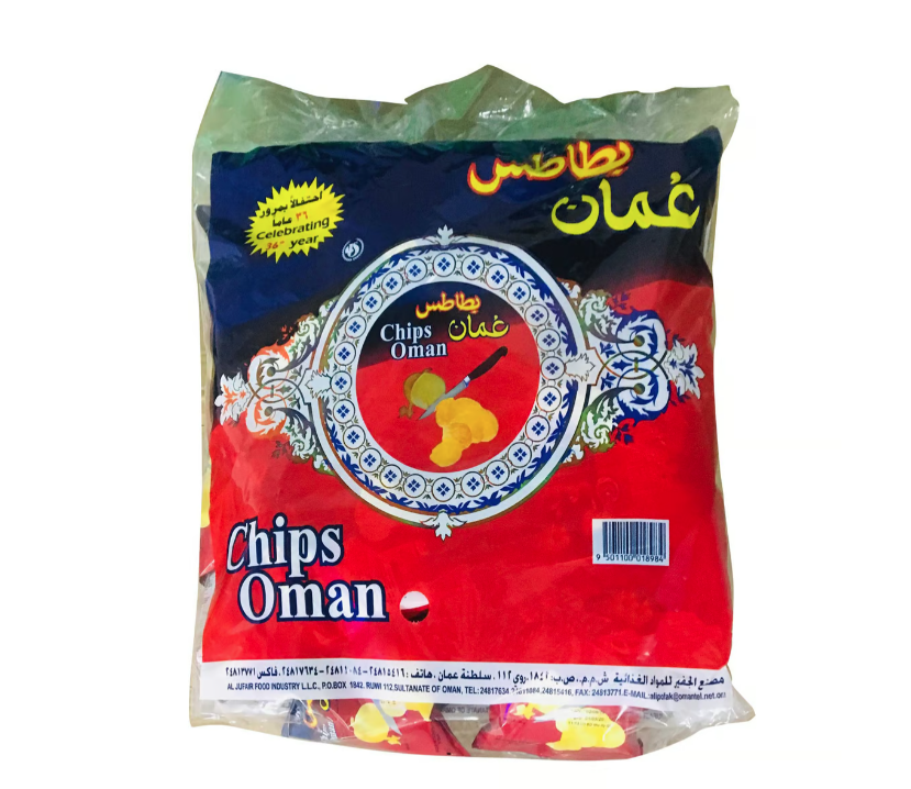 Oman Potato Chips 24 x 15 g - بطاطس شيبس عمان