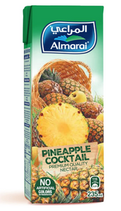 Almarai Juice Pineapple Cocktail 235 ml - set of 27 - عصير كوكتيل اناناس من المراعي - 235 مل - 27 علبة