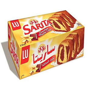 Lu Sarita Chocolate Marble Cake, 230g - كيك العائلة ساريتا 230جرام