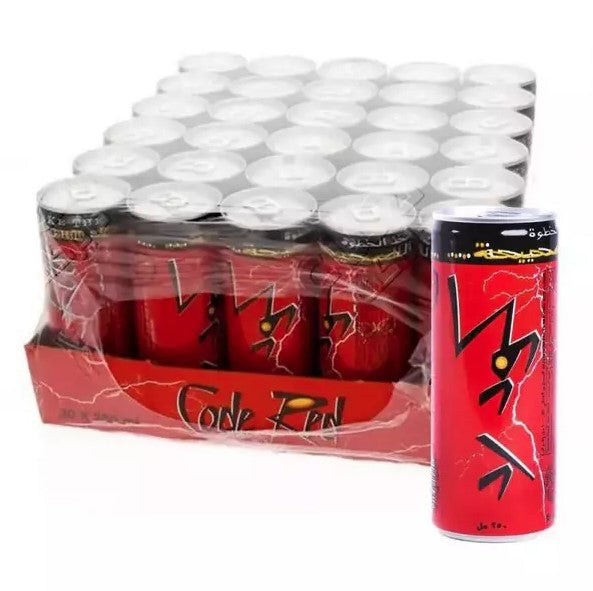 Code Red Energy Drink, 250 ml * 24 Cans (Brand) - مشروب طاقة | كود رد 24 علبه (ماركة