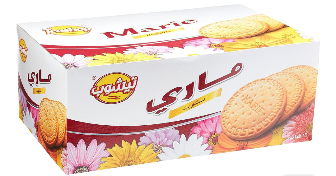 Teashop Marie Biscuit, 12 x 75 g - بسكويت ماري من تيشوب