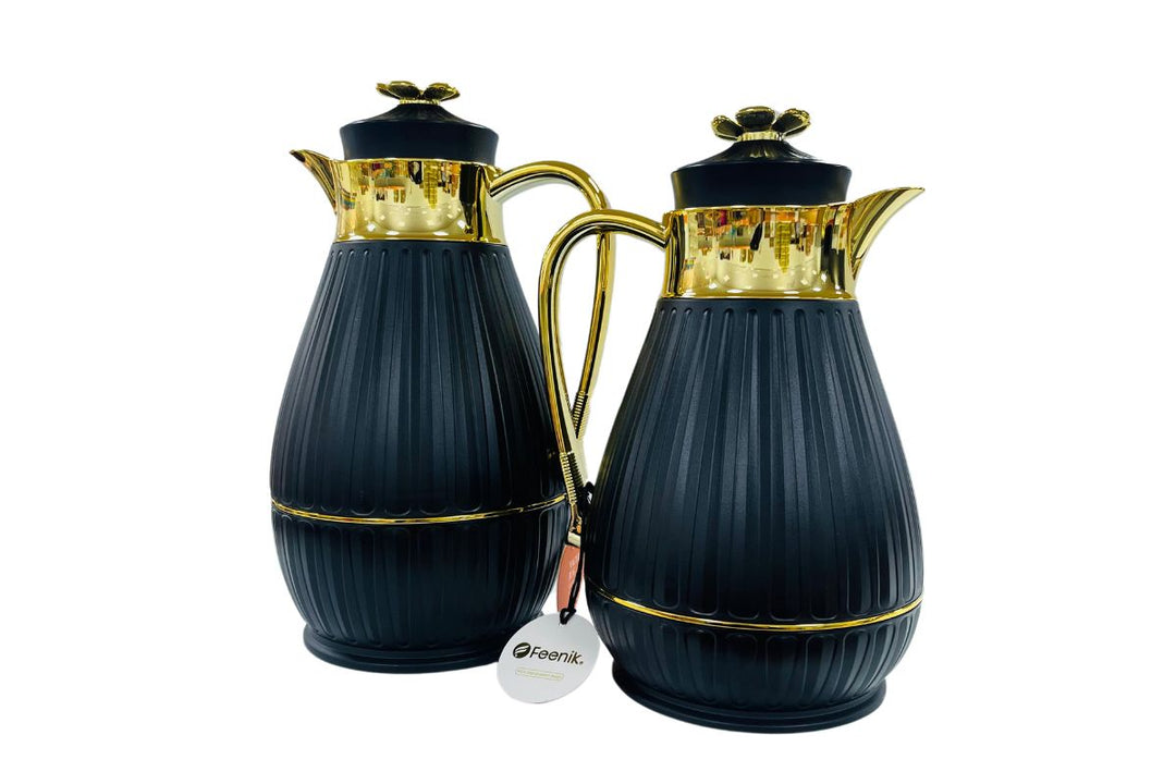 Set Black - Arabic Thermos Coffee - طقم ترامس قهوة وشاي