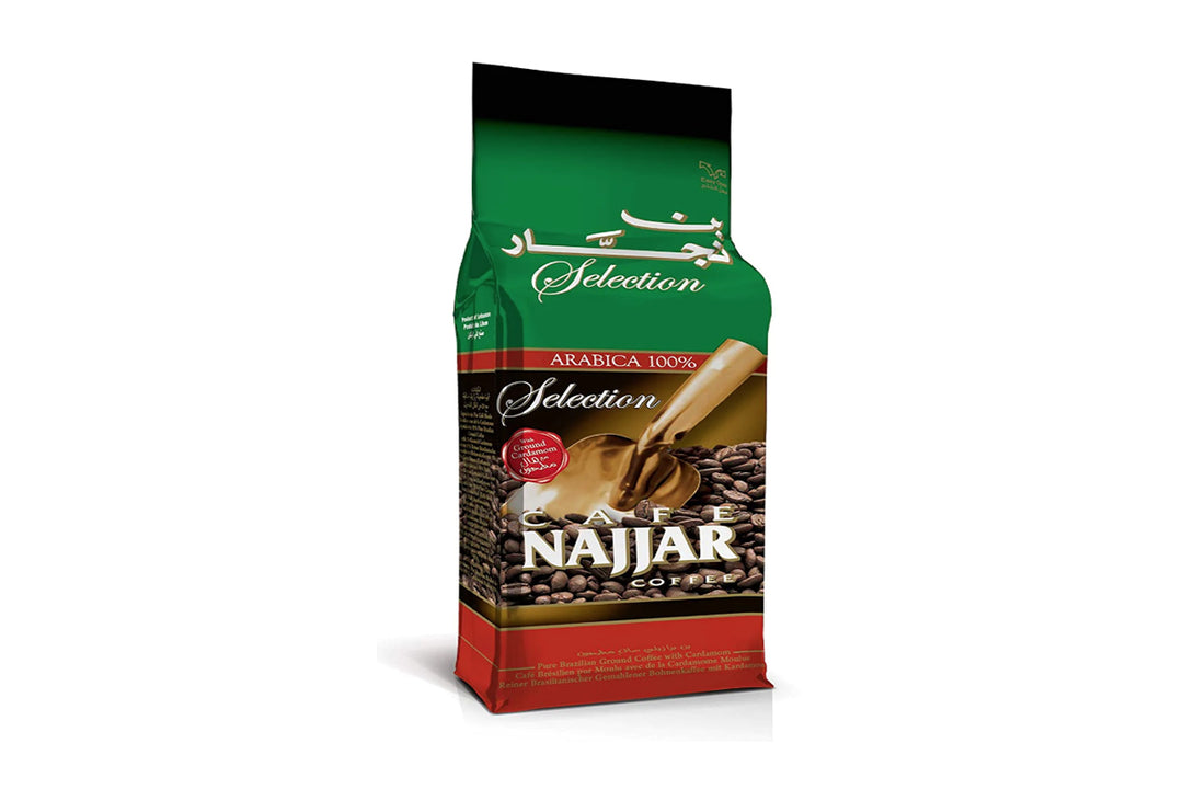 Cafe Najjar Pure Brazilian Ground Coffee With Cardamom 200g قهوة النجار بالهيل