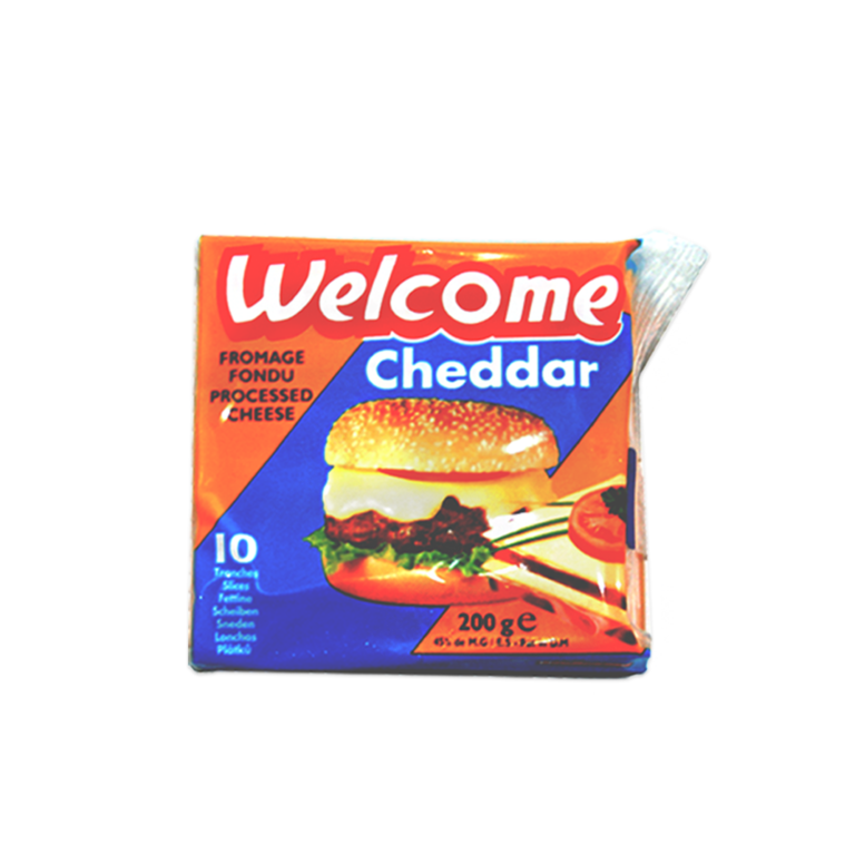 Welcome Sliced Cheddar Cheese 22 X 200g