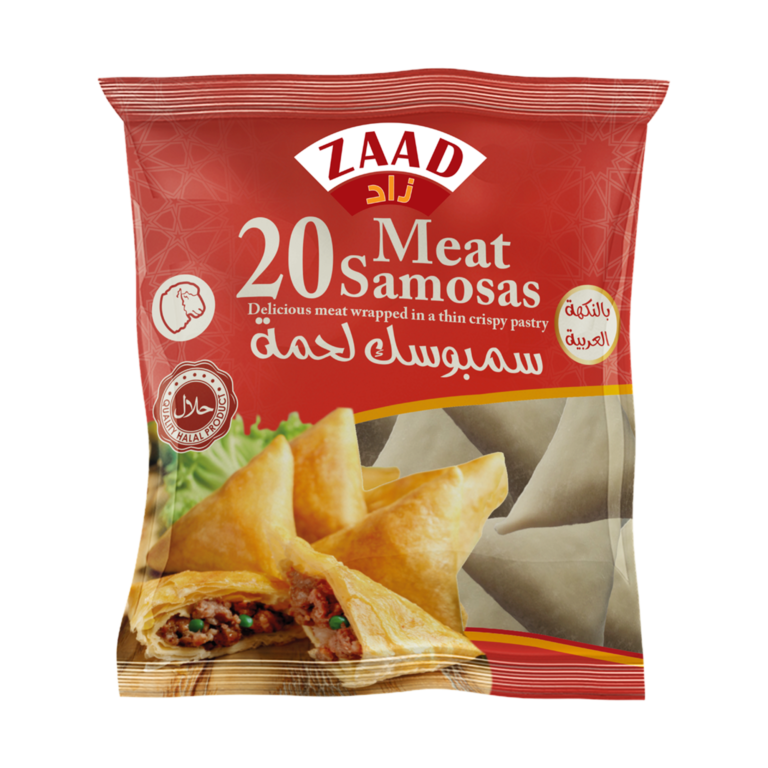 Zaad Bags 20 Meat Samosa 8 x 600g