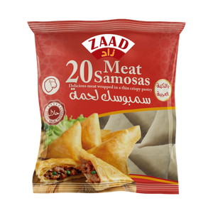 Zaad Bags 20 Meat Samosa 8 x 600g