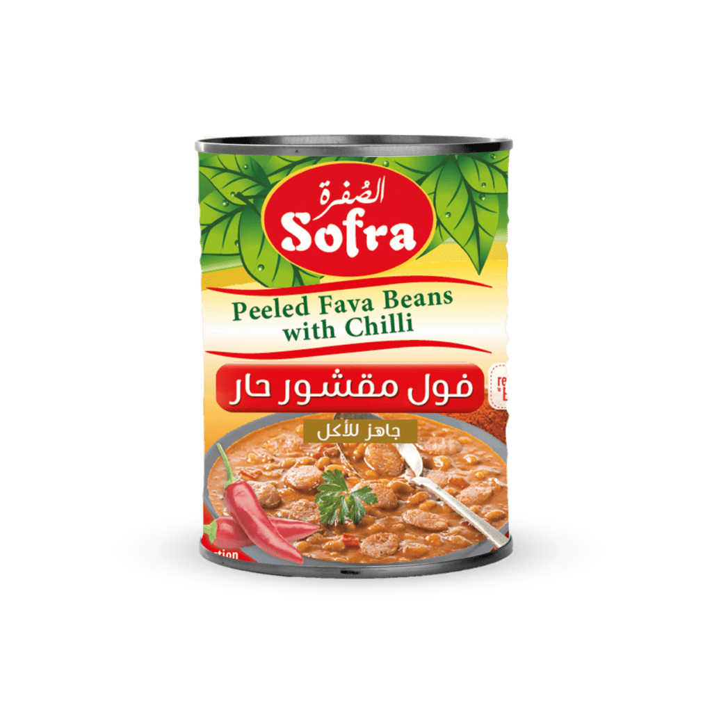 Sofra Peeled Fava Beans with Chilli 12 X 400g