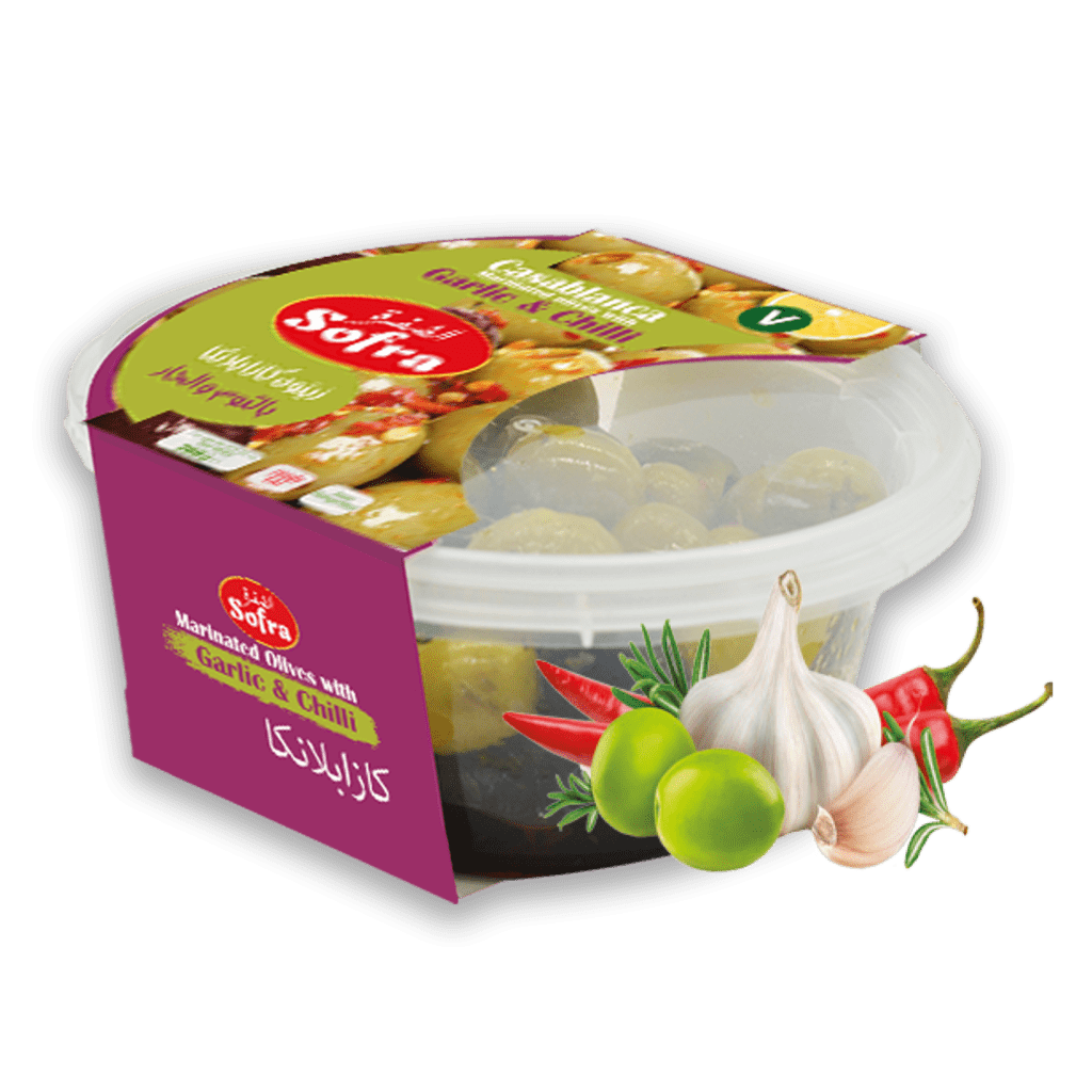 Sofra Olive Casablanca (Garlic &amp; Chilli) 6 X 140g