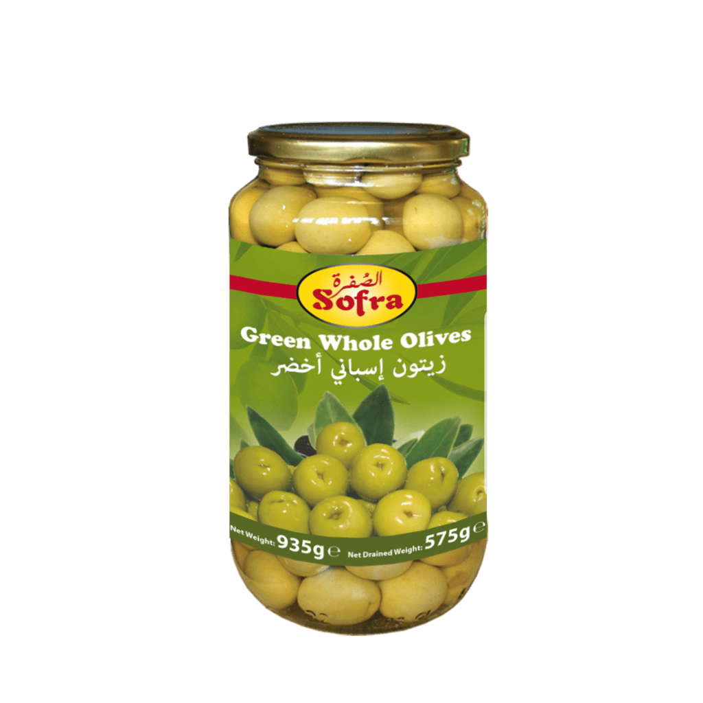 Sofra Whole Green Olives 6 X 935g