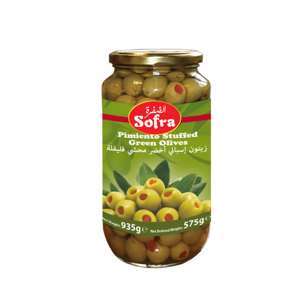 Sofra Stuffed Green Olives with Pimiento 6 X 935g