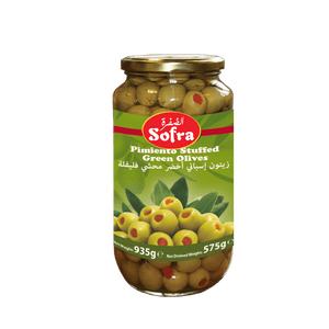 Sofra Stuffed Green Olives with Pimiento 6 X 935g