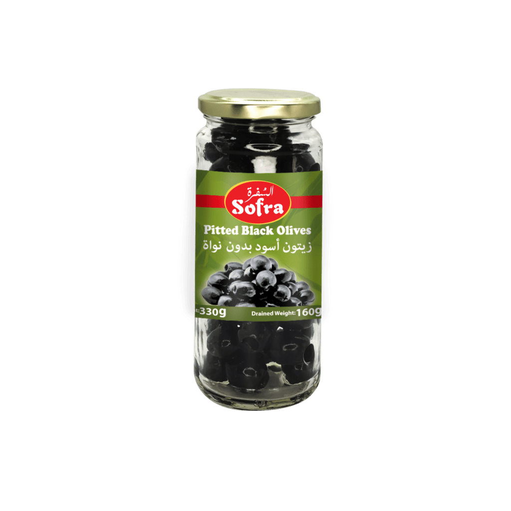 Sofra Pitted Black Olives 12 X 330g