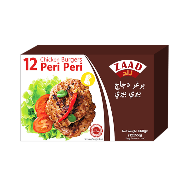 Zaad 12 Peri Peri Burger 12 X 660g