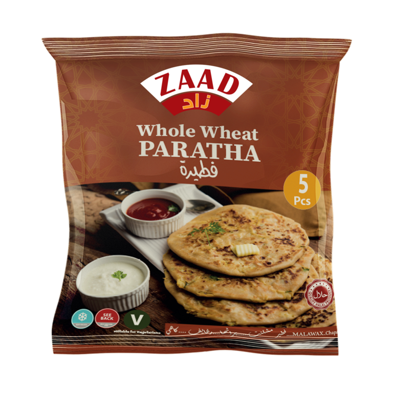 Zaad Whole Wheat Plain Paratha 5pcs 24 X 400g